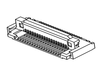 FPC連接器  0.5P  R/A SMT(前掀下接式帶扣）